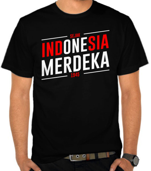 Jual Kaos Indonesia Merdeka 3 - Indonesia - SatuBaju.com